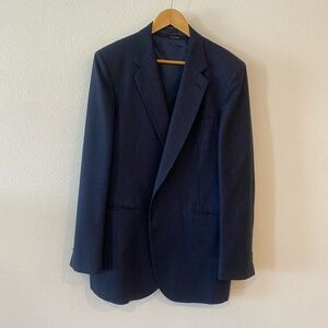 Bigsby & Kruthers 3-Piece 100% Wool Pinstripe Suit (Top Only) - 46L